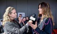 Berenice Marlohe in Ewa Minge's outfits and Kazar accessories at the Gdynia Film Festival